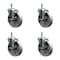 Service Caster Semi Steel Swvl Grip Ring Caster Set 4 w/3''Wheel&7/16''Stem-4 Swvl w/Top Lck BRK, 4PK SCC-GR20S514-SSS-TLB-716138-4 - alternate 1